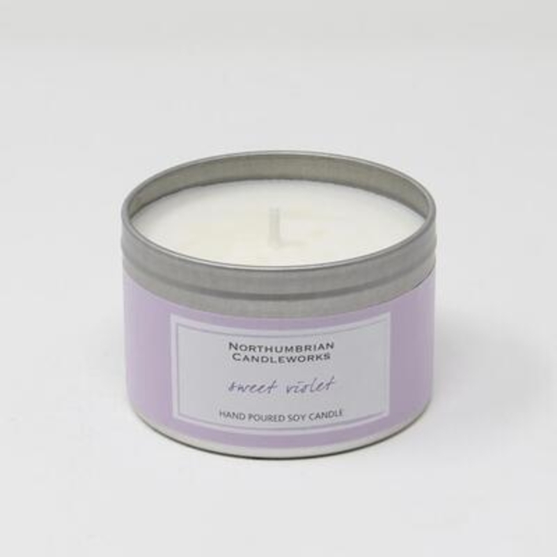Northumbrian Candleworks Sweet Violet Soy Candle Tin